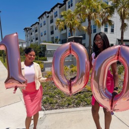 balloons in the shape of 100